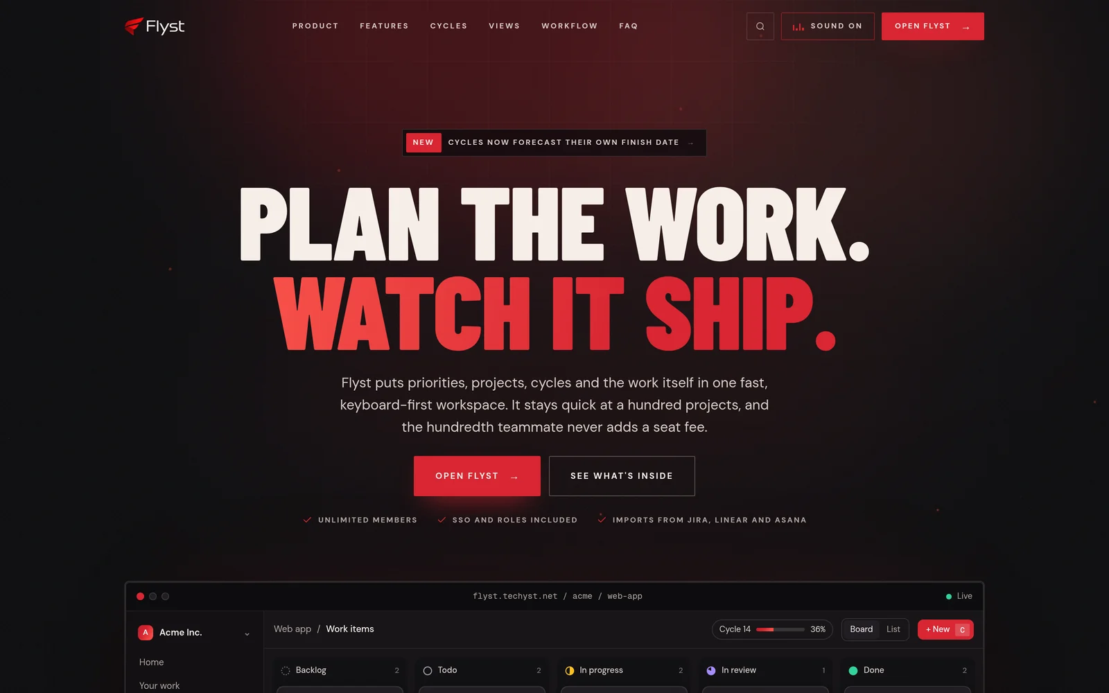 Flyst interface