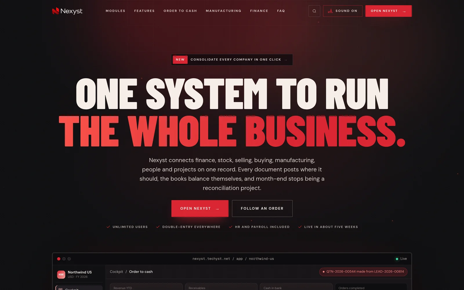 Nexyst interface