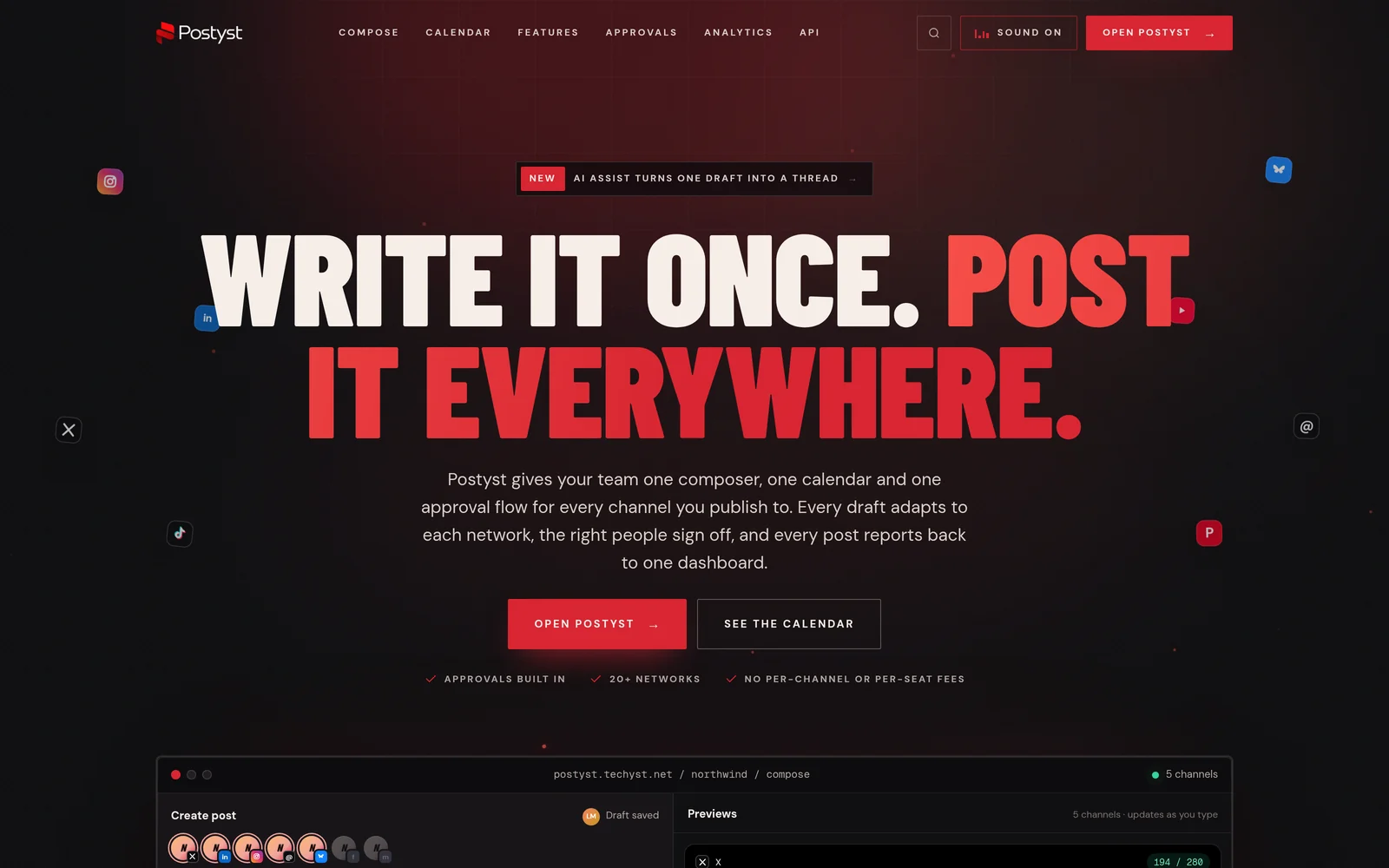 Postyst website
